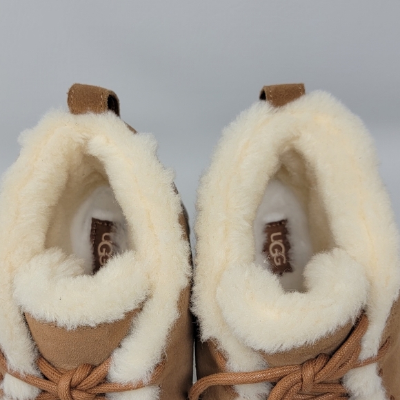 UGG Pumped Lace-Up Chestnut Suede Comfort Women's Slippers Size US 8/UK 6 NEW - Picture 11 of 11